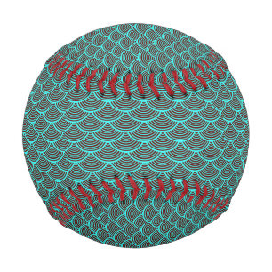 Pelota De Béisbol la sirena escala Thunder_Cove aqua/negra