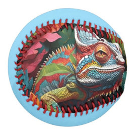Pelota De Béisbol Lagarto Hojas & Color 