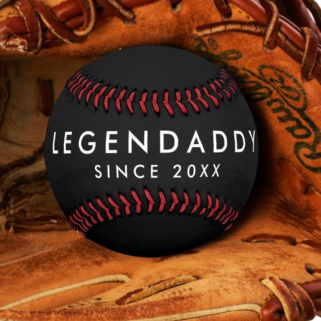 Pelota De Béisbol LegenDaddy para legendarios dads simple minimalist (Subido por el creador)
