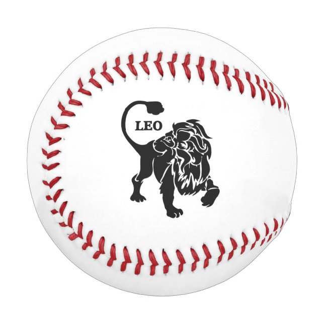 Pelota De Béisbol León negro Zodiac (Anverso izquierdo)