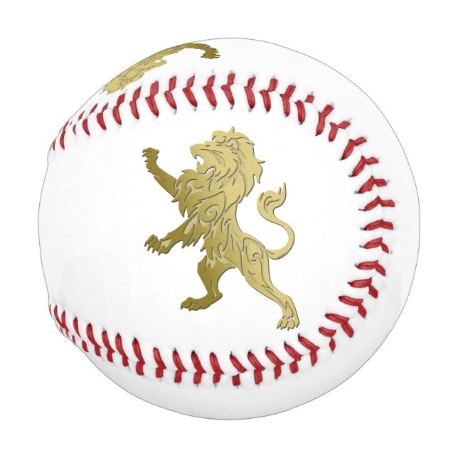 Pelota De Béisbol León Real Dorado (Reverso Izquierdo)