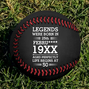 Pelota De Béisbol Leyendas personalizados nacieron en la edad de mes