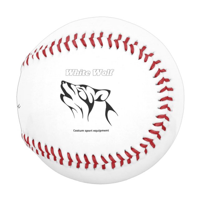 Pelota De Béisbol Lobo blanco (Anverso derecho)