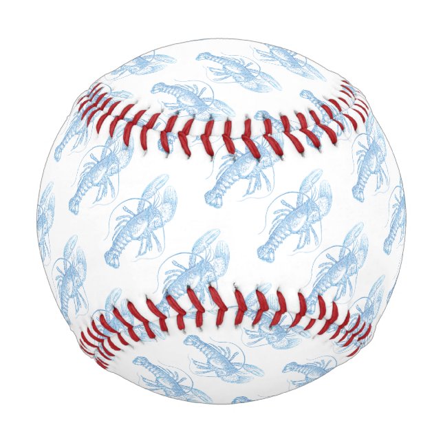 Pelota De Béisbol Lobster azul (Anverso)