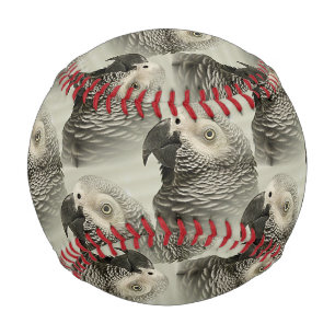 Pelota De Béisbol Loro gris africano del Congo