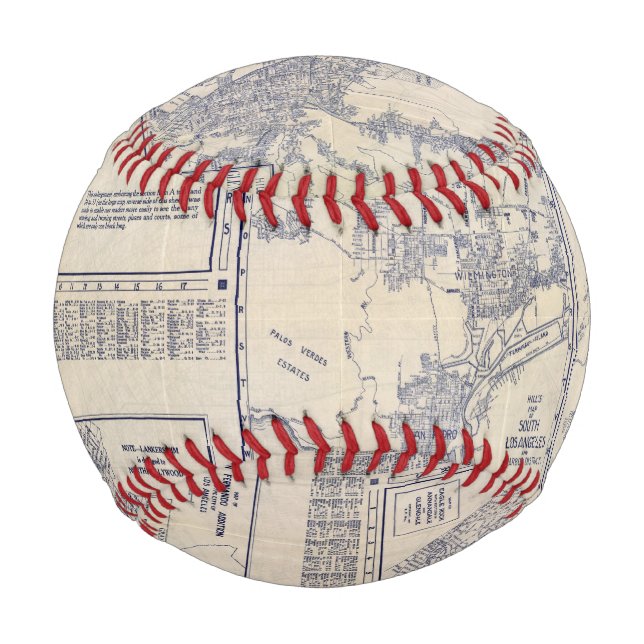 Pelota De Béisbol Los Ángeles, California (Anverso)