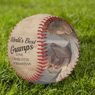 Pelota De Béisbol Los mejores Gramps del Mundo Personalizados Uno de