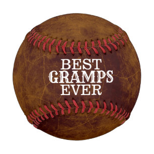 Pelota De Béisbol Los mejores Gramps jamás en la textura de cuero f