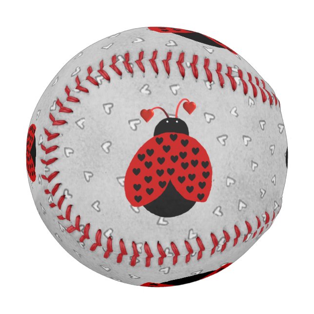 Pelota De Béisbol Love Bug Custom Name Baseball (Anverso izquierdo)