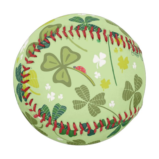 Pelota De Béisbol Lucky Shamrock Baseball (Reverso derecho)