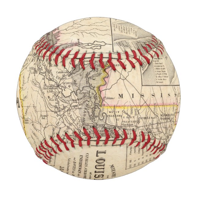 Pelota De Béisbol Luisiana 4 (Anverso)