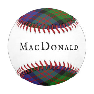 Pelota De Béisbol MacDonald Tartan Plaid Clan Scottish