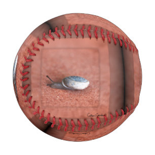 Pelota De Béisbol Macrofotografía del caracol en Terracota