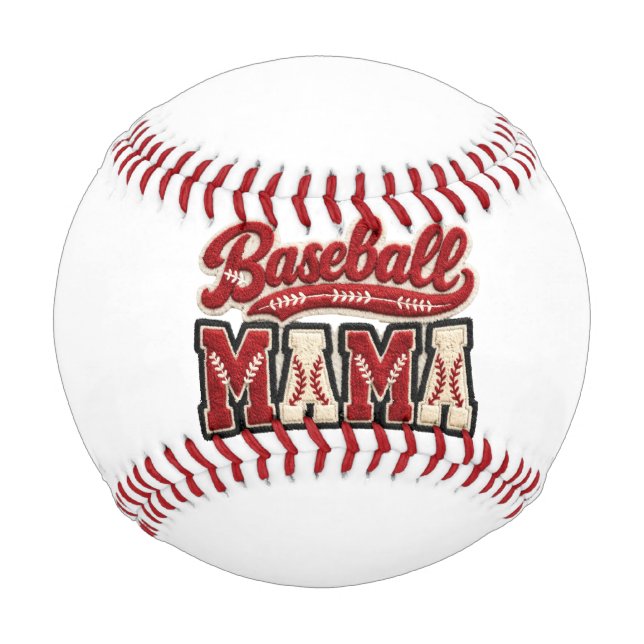 Pelota De Béisbol Mamá de béisbol (Anverso)