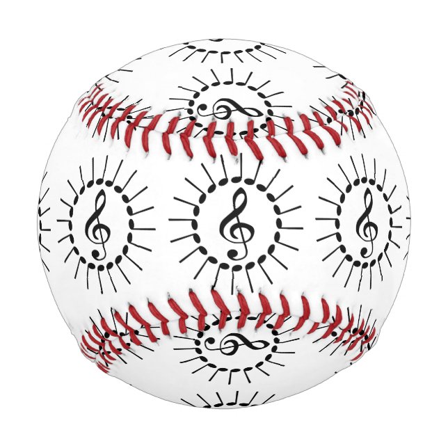 Pelota De Béisbol Mandala musical (Anverso)