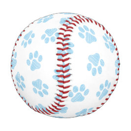 Pelota De Béisbol Manos de perro, garras de perro, garras azules de 
