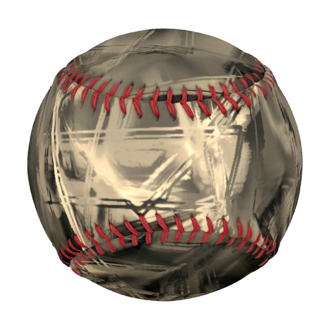 Pelota De Béisbol Many twisted squares stained with 'brushstrokes' (Anverso)