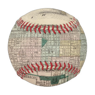 Pelota De Béisbol Mapa de la ciudad de Chicago