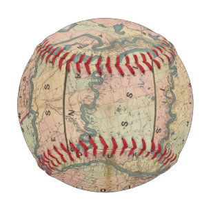Pelota De Béisbol Mapa de Lloyd del río Misisipi Inferior