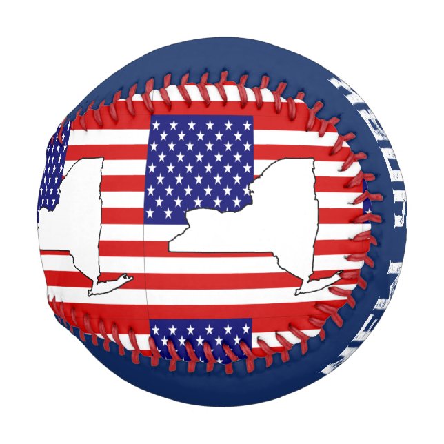 PELOTA DE BÉISBOL MAPA DE NUEVA YORK (Anverso derecho)