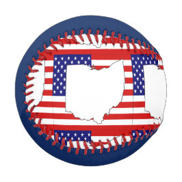 PELOTA DE BÉISBOL MAPA DE OHIO