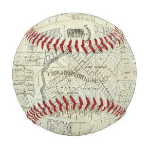 Pelota De Béisbol Mapa de Thayer de Denver Colorado