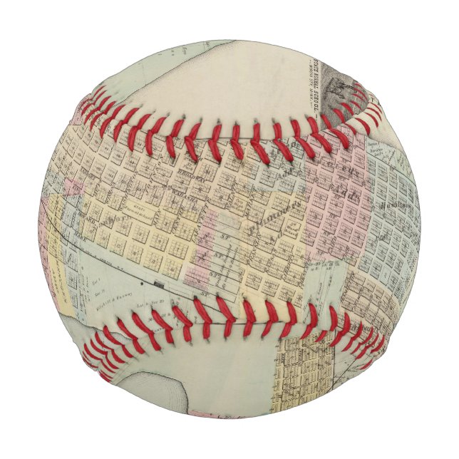 Pelota De Béisbol Mapa de Winona, Minnesota (Anverso)