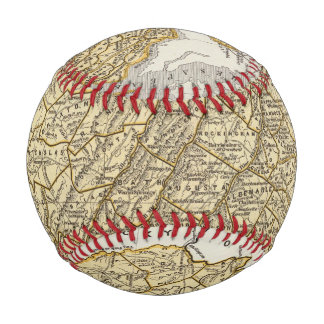 Pelota De Béisbol Mapa del Atlas de Virginia