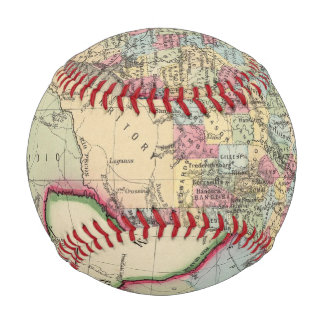 Pelota De Béisbol Mapa Del Condado De Texas