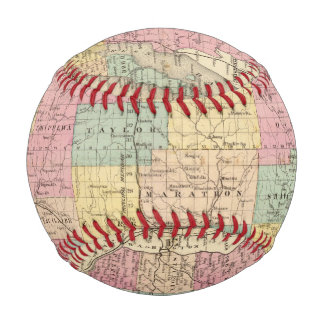 Pelota De Béisbol Mapa del estado de Wisconsin