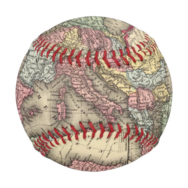 Pelota De Béisbol Mapa del Imperio Romano (Anverso)