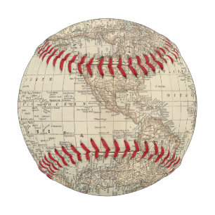 Pelota De Béisbol Mapa del mundo 2 2
