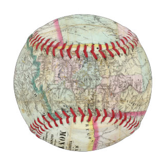 Pelota De Béisbol Mapa Del Territorio De Montana