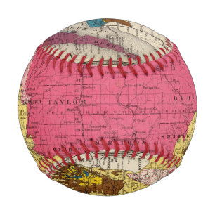 Pelota De Béisbol Mapa geológico de Wisconsin