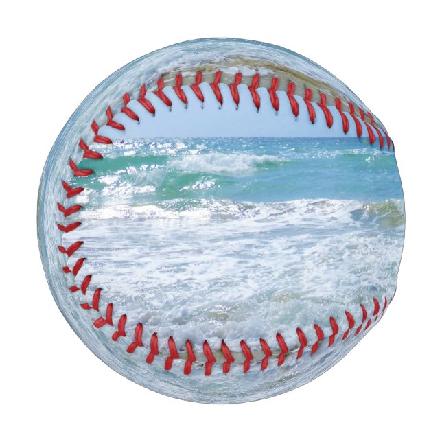 Pelota De Béisbol Mar con olas (Anverso izquierdo)