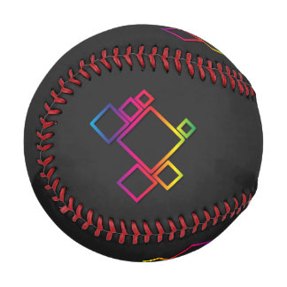 Pelota De Béisbol Maravillosas y coloridas plazas en negro Nº 1
