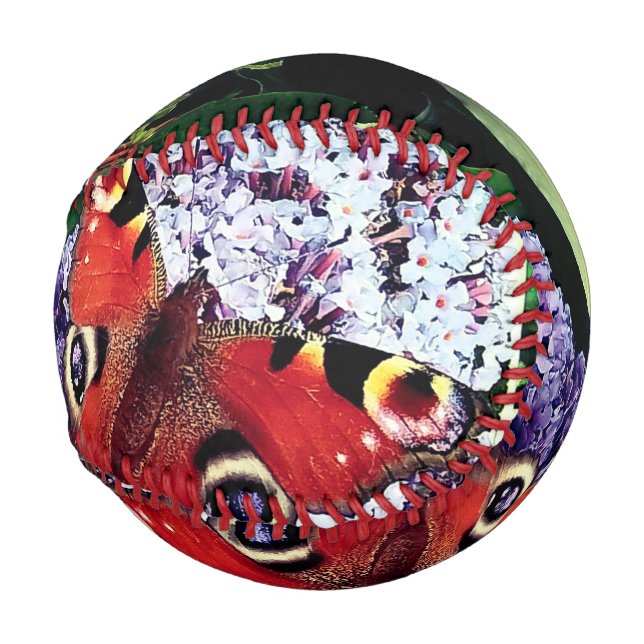 Pelota De Béisbol Mariposa roja (Anverso derecho)