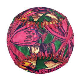 Pelota De Béisbol Mariposas