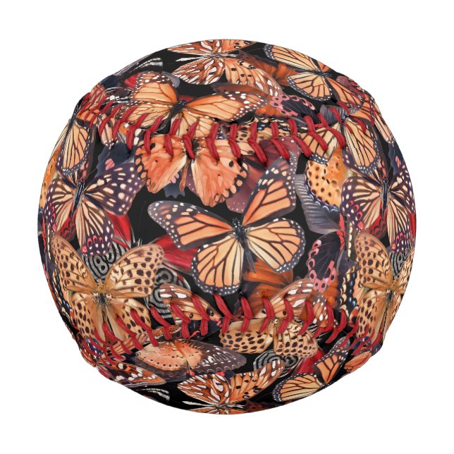 Pelota De Béisbol Mariposas (Anverso)