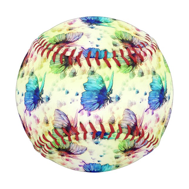 Pelota De Béisbol Mariposas acuáticas Béisbol (Anverso)
