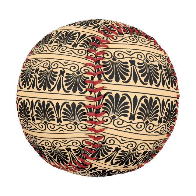 Pelota De Béisbol Marrón del patrón árabe del Mediterráneo griego (Angular)