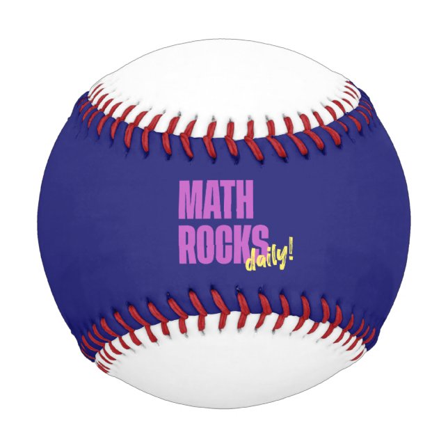 Pelota De Béisbol Math Rocks Daily (Anverso)