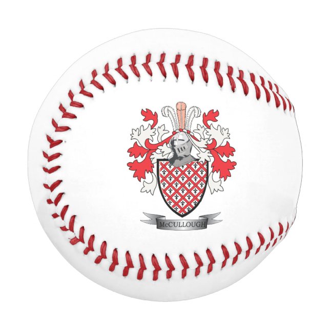 Pelota De Béisbol McCullough Family Crest Coat of Arms (Anverso izquierdo)