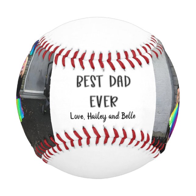 Pelota De Béisbol Mejor Béisbol de Papá Nunca (Anverso)