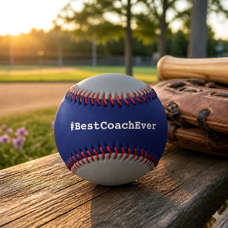 Pelota De Béisbol Mejor Entrenador Hashtag Jamás
