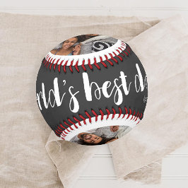 Pelota De Béisbol Mejor foto, año y nombre de papá del mundo