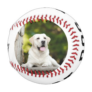 Pelota De Béisbol Mejor foto de papá de perro de béisbol personaliza