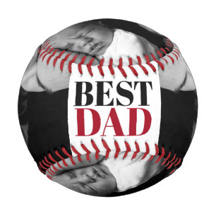 Pelota De Béisbol Mejor foto personalizada de papá