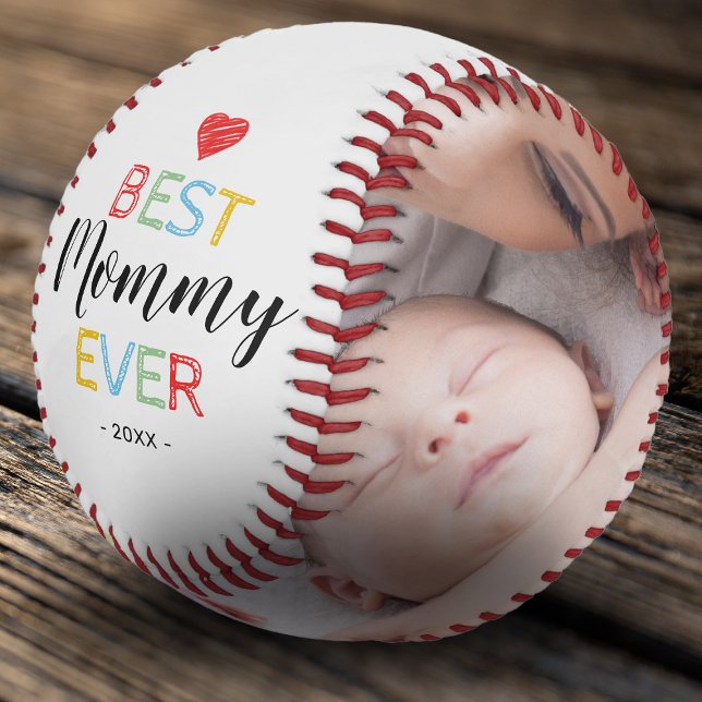 Pelota De Béisbol Mejor Mommy Gift Photo Baseball (Subido por el creador)