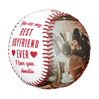 Pelota De Béisbol Mejor Novio en Corazón 2 Fotos